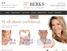 Tablet Screenshot of berksplasticsurgery.com